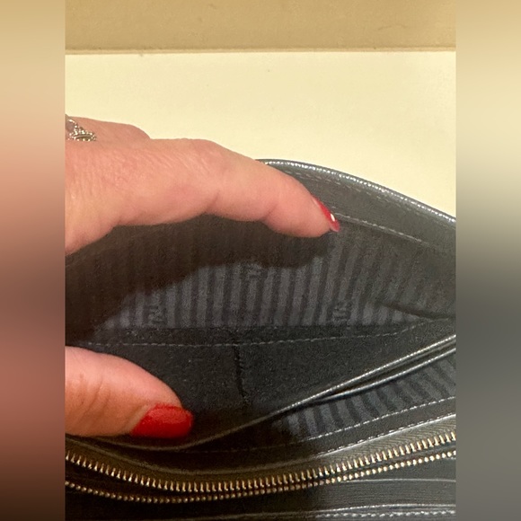 Fendi Off Pink/Grey Leather Envelope
Continental Wallet - Picture 5 of 16